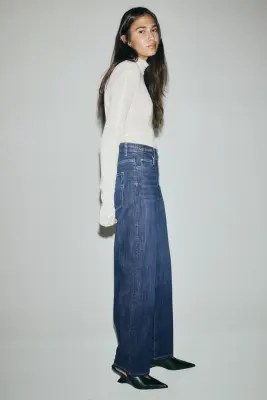 Straight High Jeans - Bleu denim foncé — photo 2