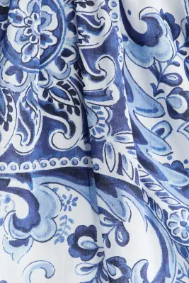 Jupe maxi imprimée - Bleu/motif cachemire — photo 3
