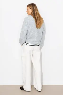 Pull col V Femme — photo 4