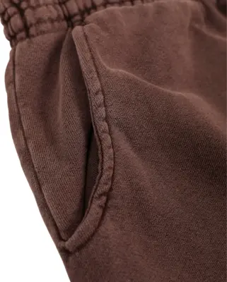 x With Vivid Color Fleece jogg Pant Dark Brown — photo 3
