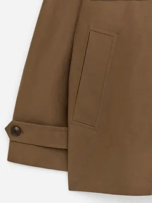 Veste avec col en velours côtelé - Marron — photo 5