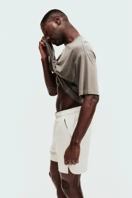 Short de sport DryMove™ - Écru — photo 4