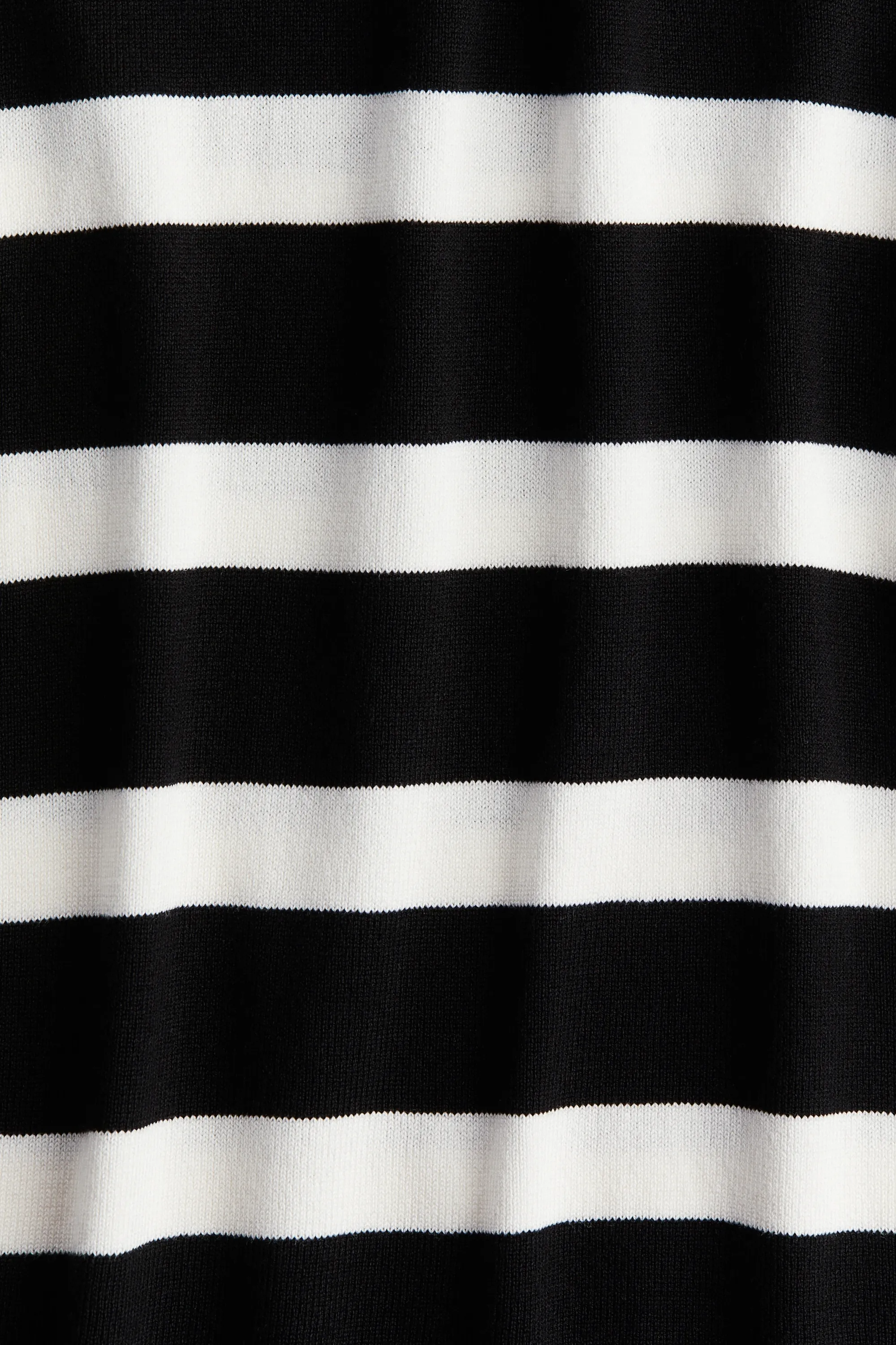 Pull en maille fine - Noir/rayé
