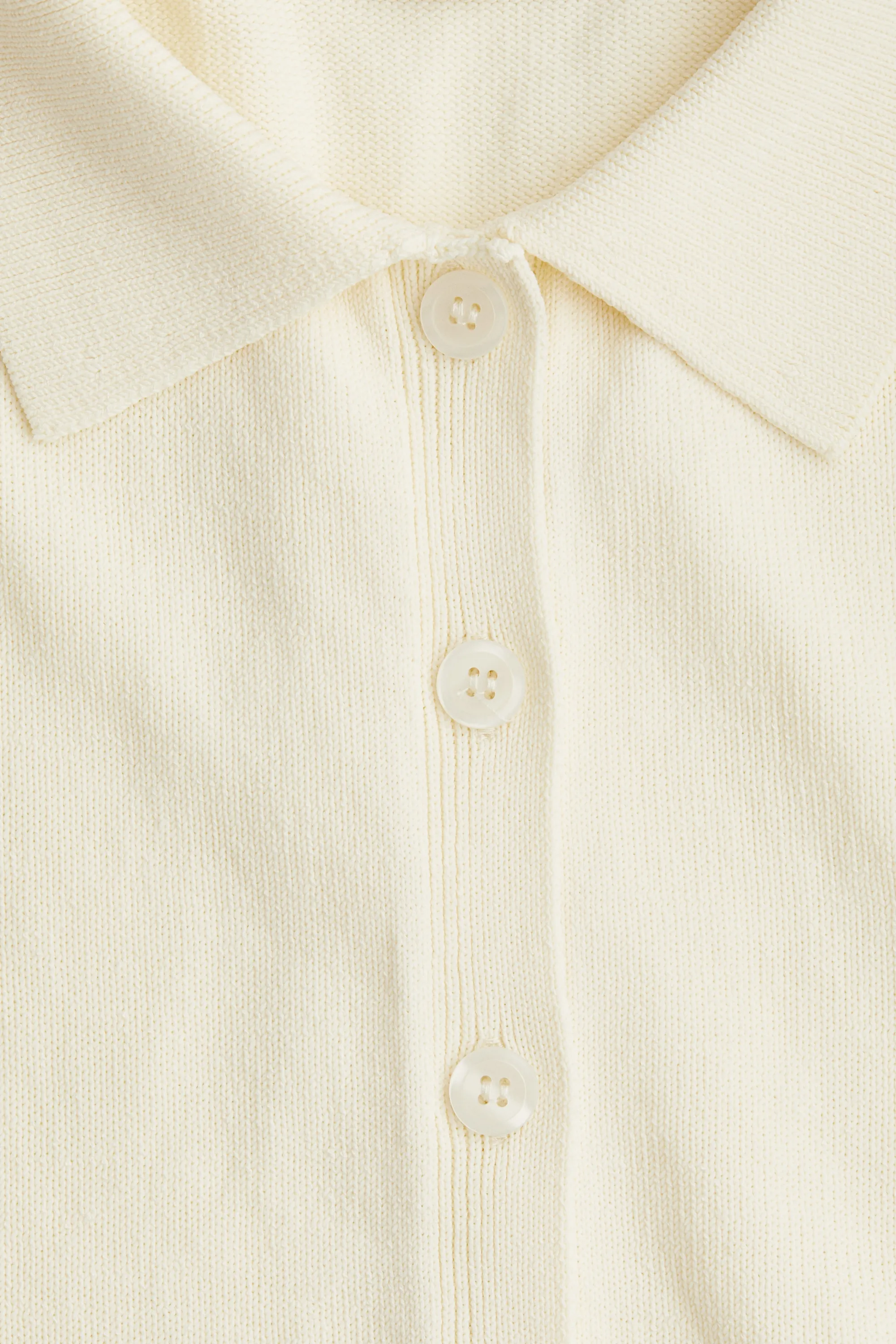 Gilet en maille fine - Crème