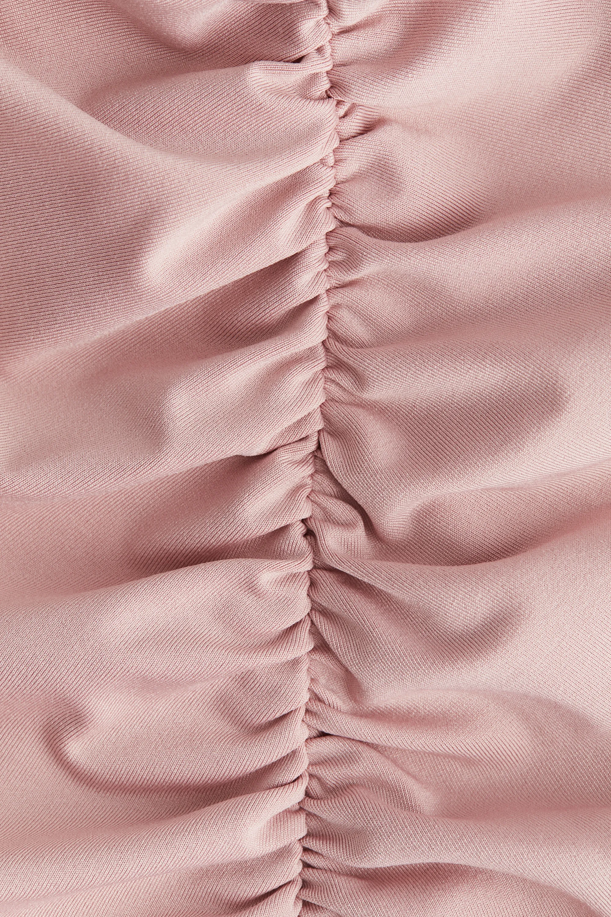 Top froncé - Rose ancien clair