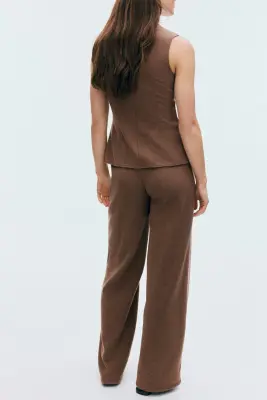 Ensemble 2 pièces en maille - Beige foncé — photo 1