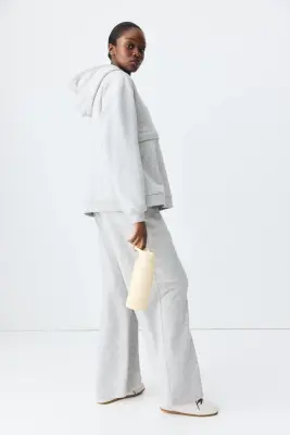 MAMA Hoodie d'allaitement Before & After - Gris clair chiné — photo 2