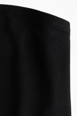 Top tube en maille fine - Noir — photo 4