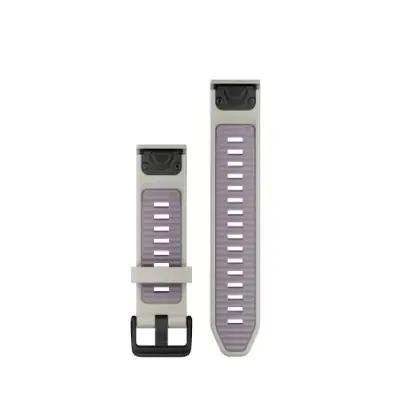 Bracelet Garmin Quickfit 20mm silicone gris cendré / lavande 010-13391-03 — photo 2