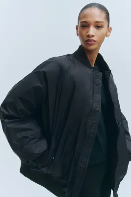 Bomber doudoune oversize - Noir — photo 1
