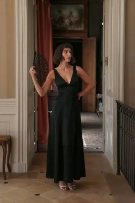 Calista Maxi Dress - Black — photo 4