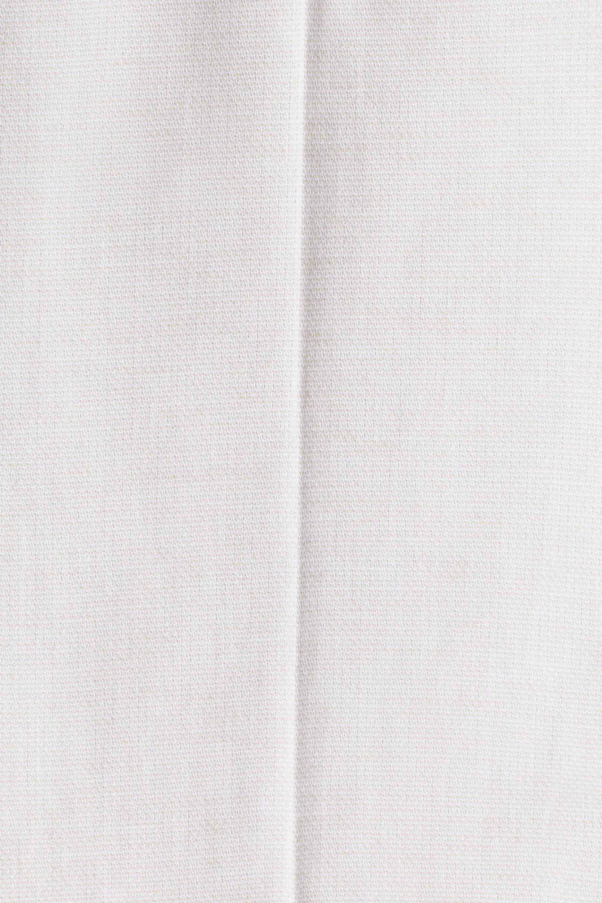 Pantalon chic Regular Fit en lin mélangé - Beige clair