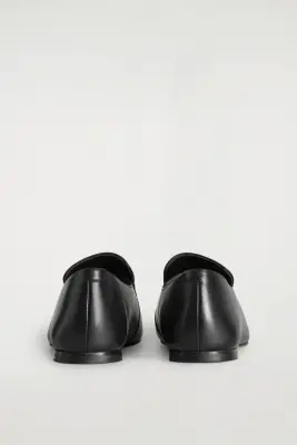 MOCASSINS EN CUIR - NOIR — photo 3