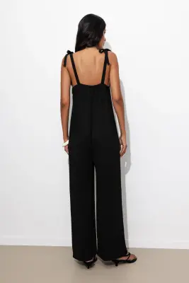 Combi-pantalon détail dentelle — photo 4