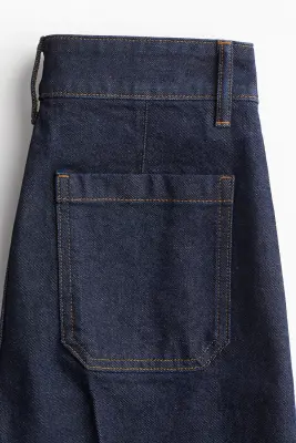 Wide High Jeans - Bleu denim foncé — photo 2