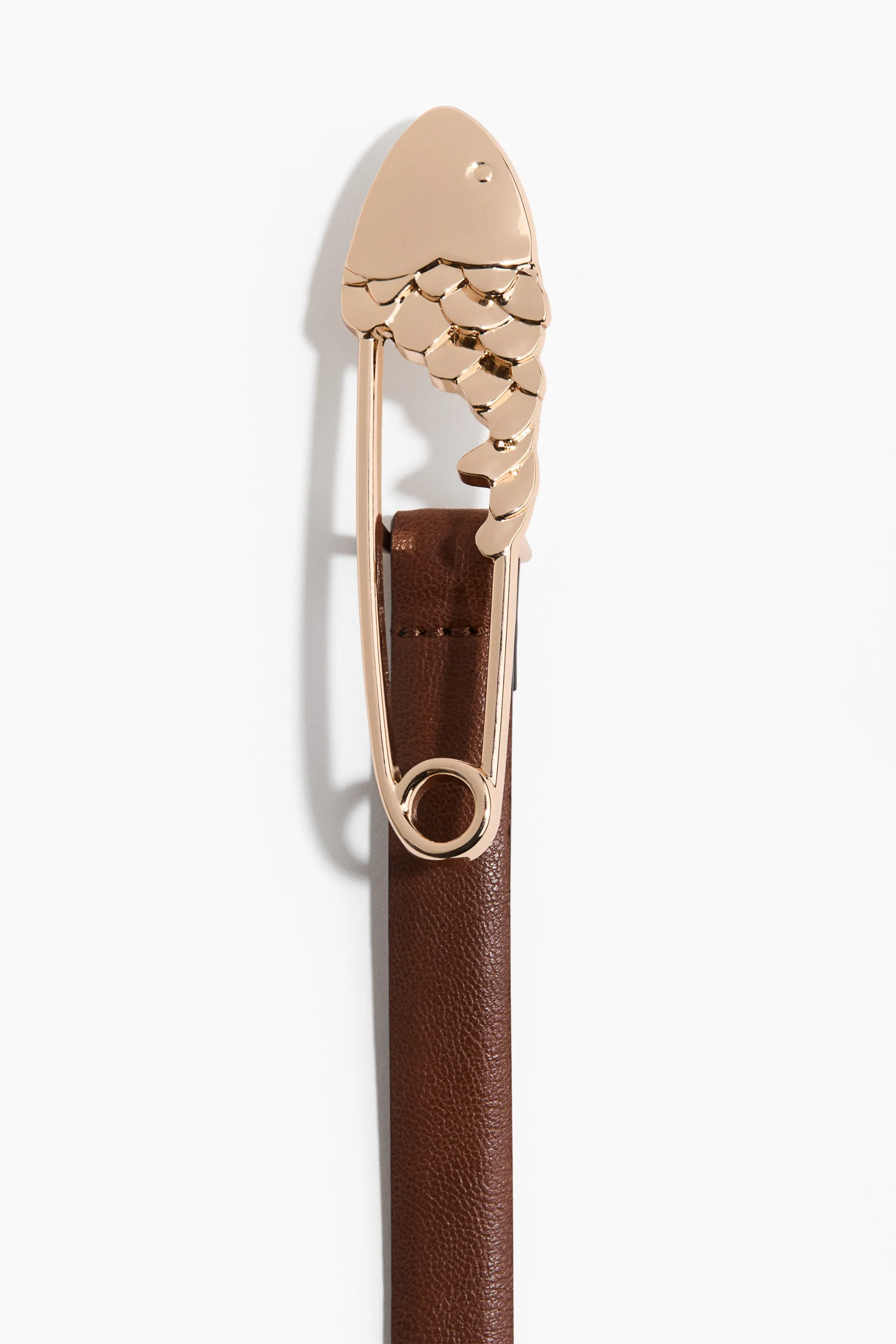 Ceinture fine - Marron