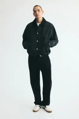 Veste coach en coton - Vert/carreaux bleu marine — photo 1