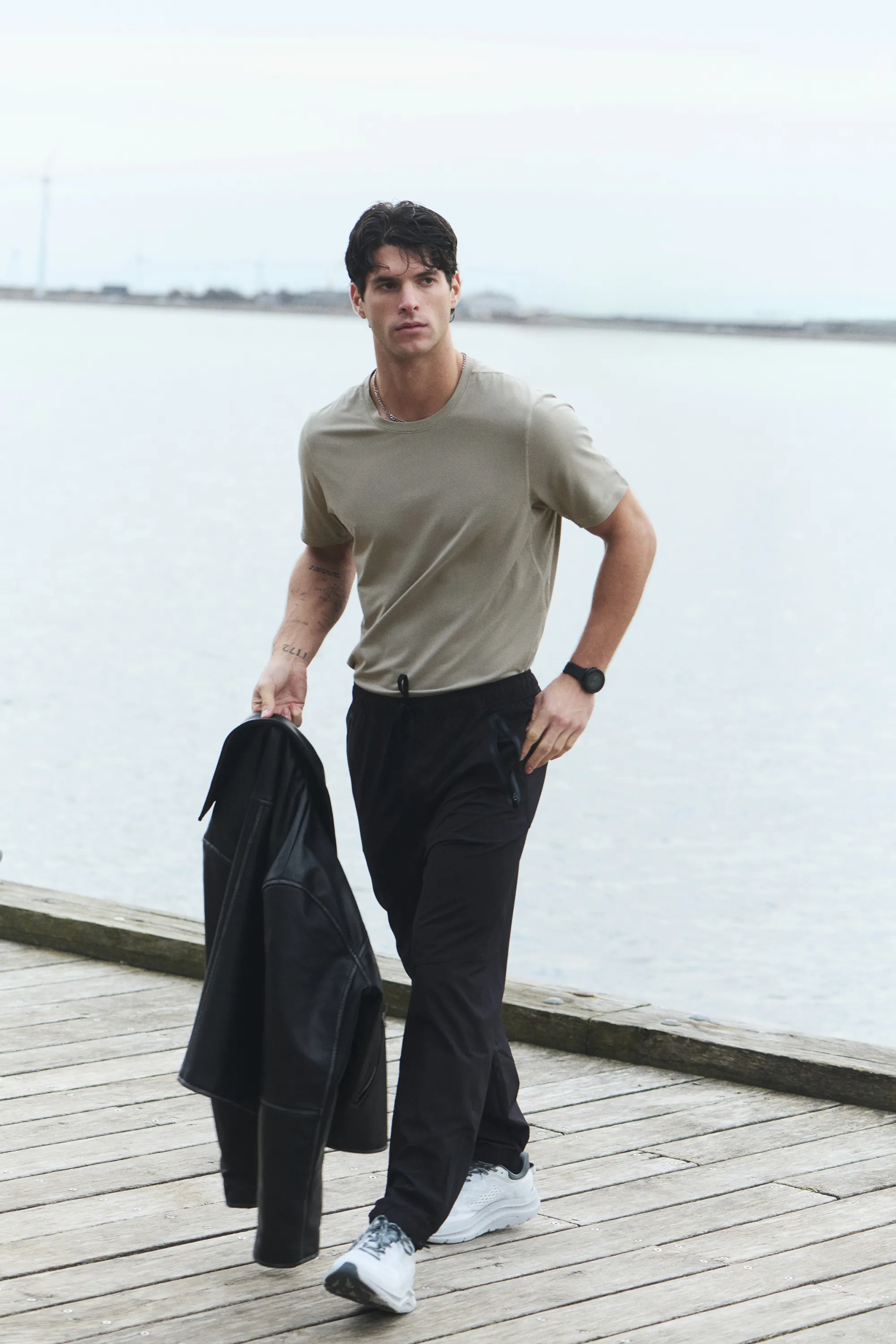 T-shirt de running DryMove™ - Beige foncé