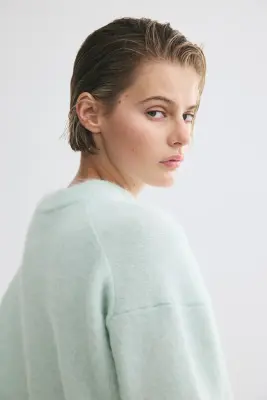 Pull loose - Turquoise clair — photo 4