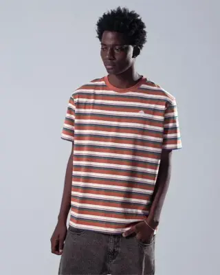 T-shirt Helas Classic stripe tee – Brown — photo 4