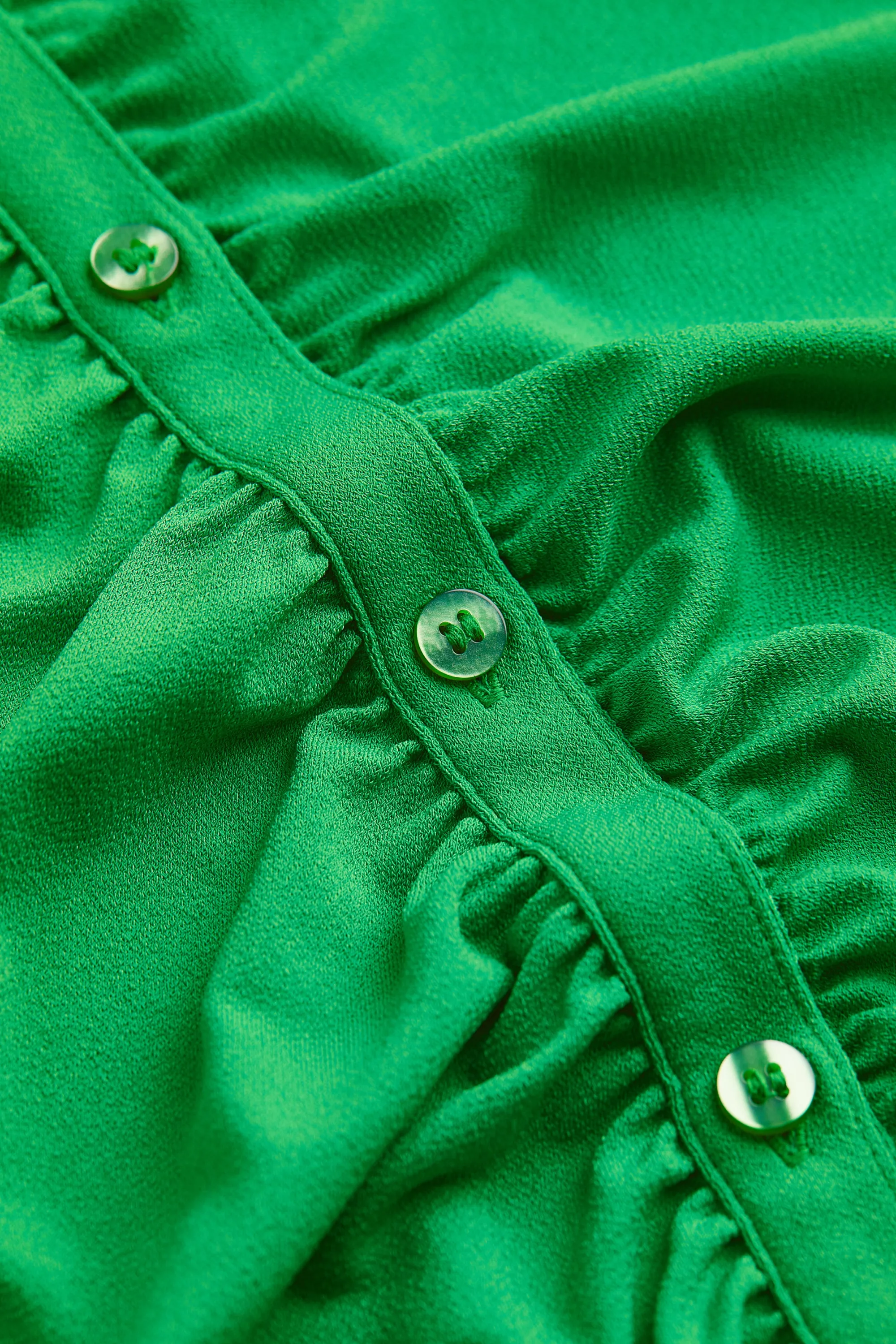 Robe chemise avec boutonnage - Vert