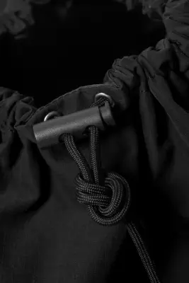 Sac bandoulière à cordon de serrage - Noir — photo 3
