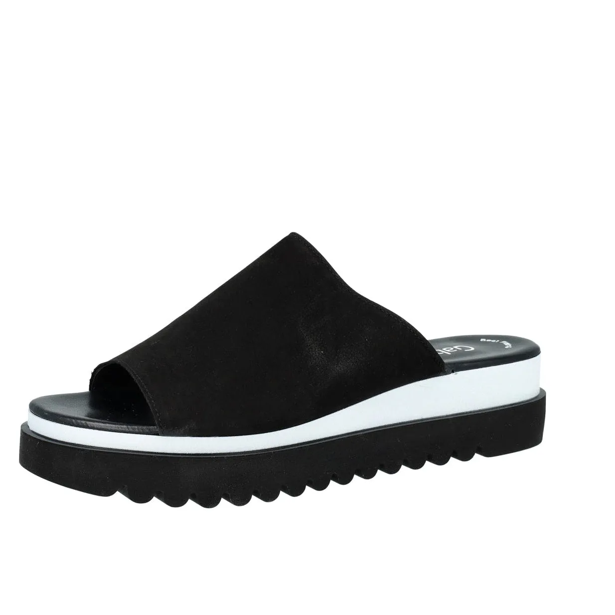 Sandales Gabor 44.613.06 Noires - Cuir Grande Pointure Femme