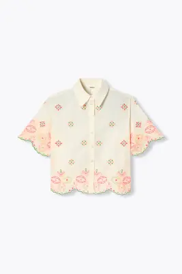 Chemise brodée Femme — photo 1