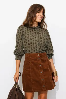 Chemise imprimée en coton — photo 4