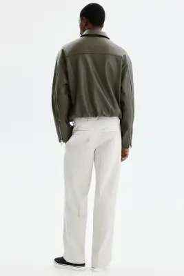 Pantalon chic Relaxed Fit - Beige clair — photo 2