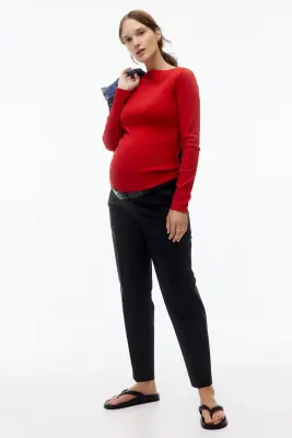 MAMA Pantalon cigarette - Noir — photo 1