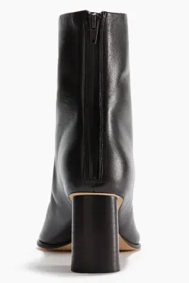 Bottines en cuir - Marron foncé — photo 3
