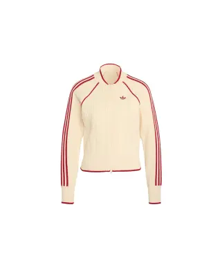 W SST Track Top Warm Vanilla Team Victory Red — photo 1