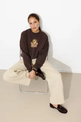 Sweat-shirt à motifs pailletés — photo 3