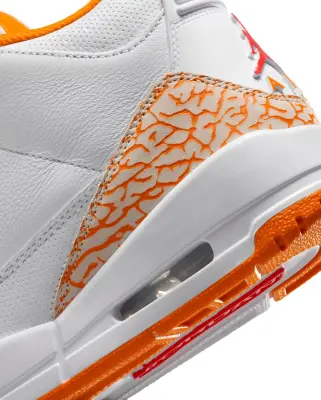 W Air Jordan 3 Retro White "Orange Citrus" — photo 5
