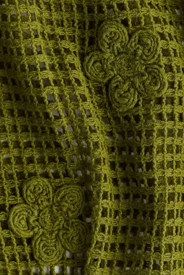 Pantalon de plage en coton avec applications - Vert — photo 4