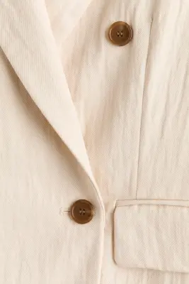 Blazer à fermeture croisée - Beige clair — photo 4