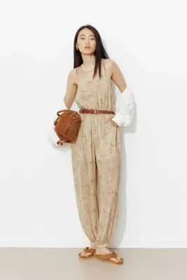 Combi-pantalon sarouel fleurie — photo 4