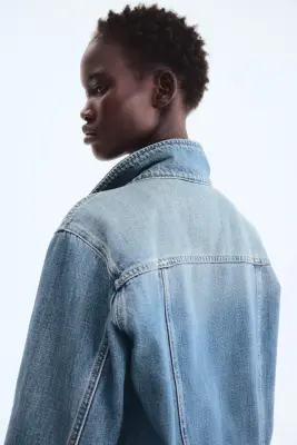 Veste en denim - Bleu denim délavé — photo 3