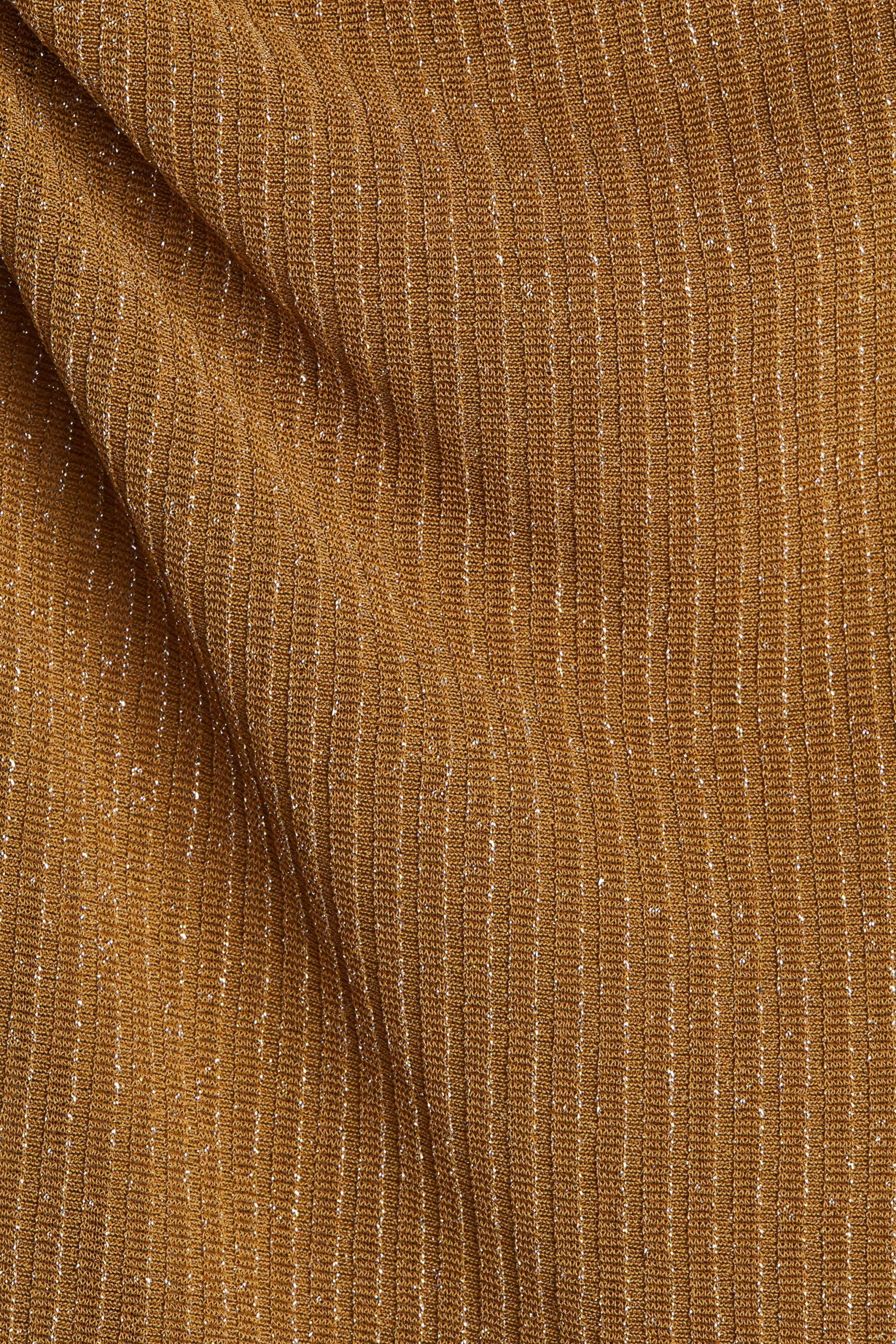 Robe dos nu à effet drapé - Beige foncé