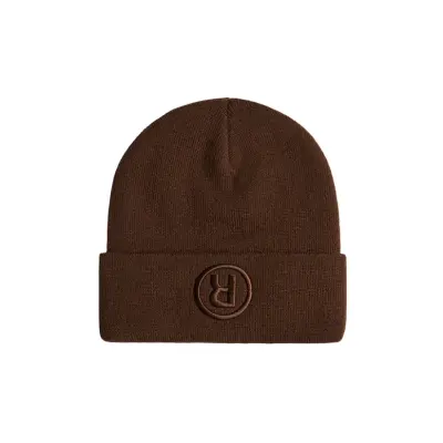 Bonnet Rave Skateboards R Logo beanie – Dark Brown — photo 1