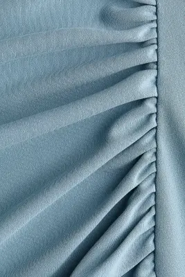 Robe drapée avec détail façon cape - Bleu ancien clair — photo 4