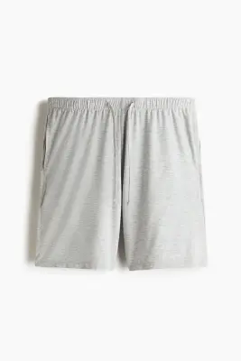 Ensemble de pyjama avec T-shirt et short - Gris clair chiné — photo 3