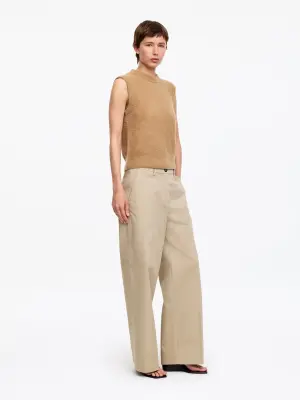 Gilet en mélange de laine et d'alpaga - Beige foncé — photo 3