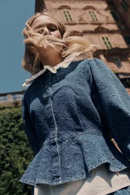 Blouse Lizia Middle Blue — photo 2