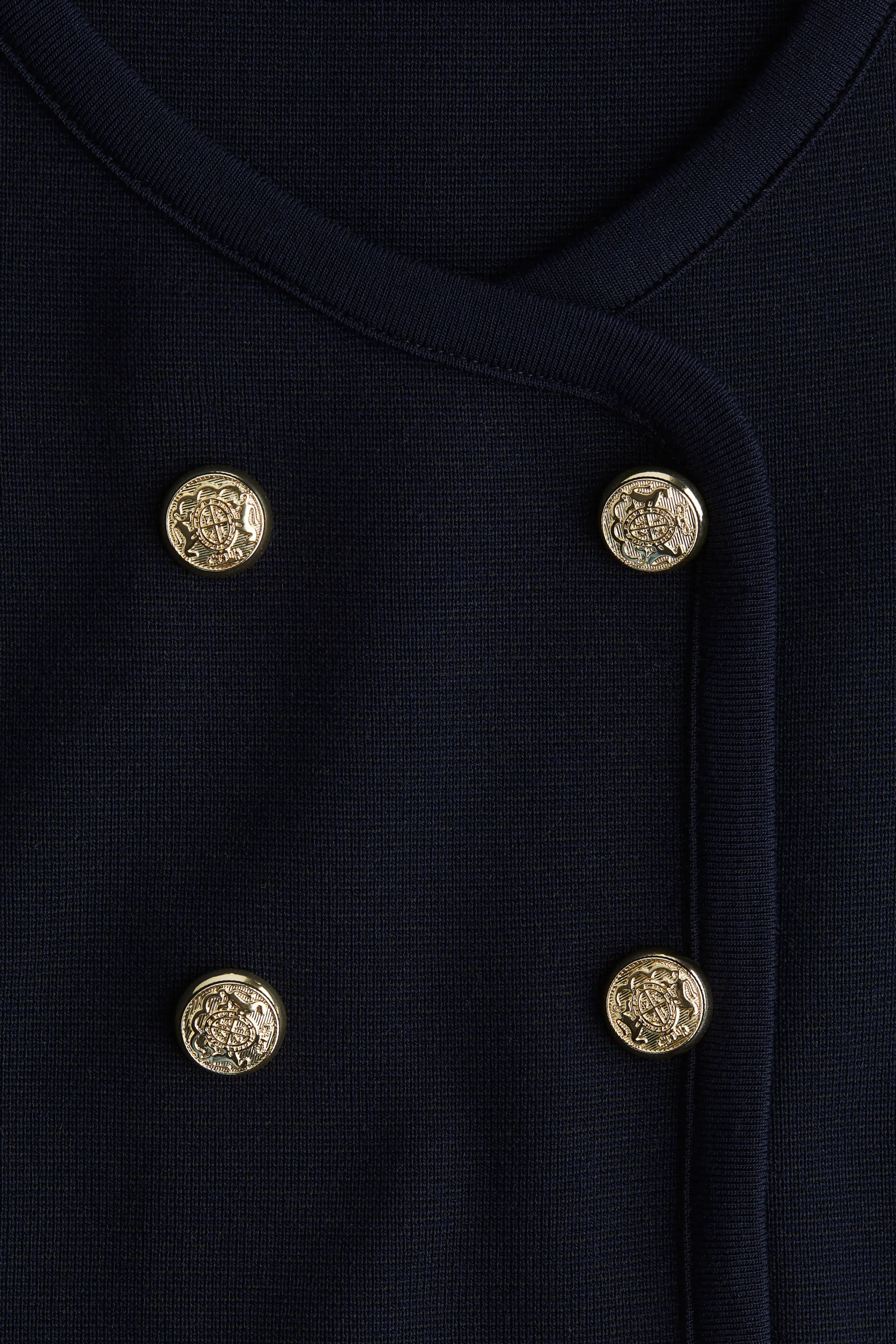 Pull sans manches à fermeture croisée - Bleu marine