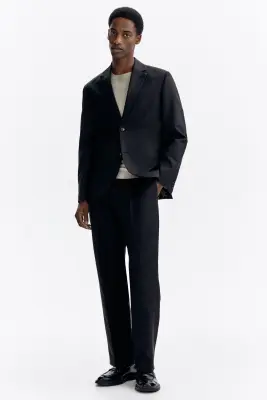 Veste Regular Fit à fermeture droite - Noir — photo 2