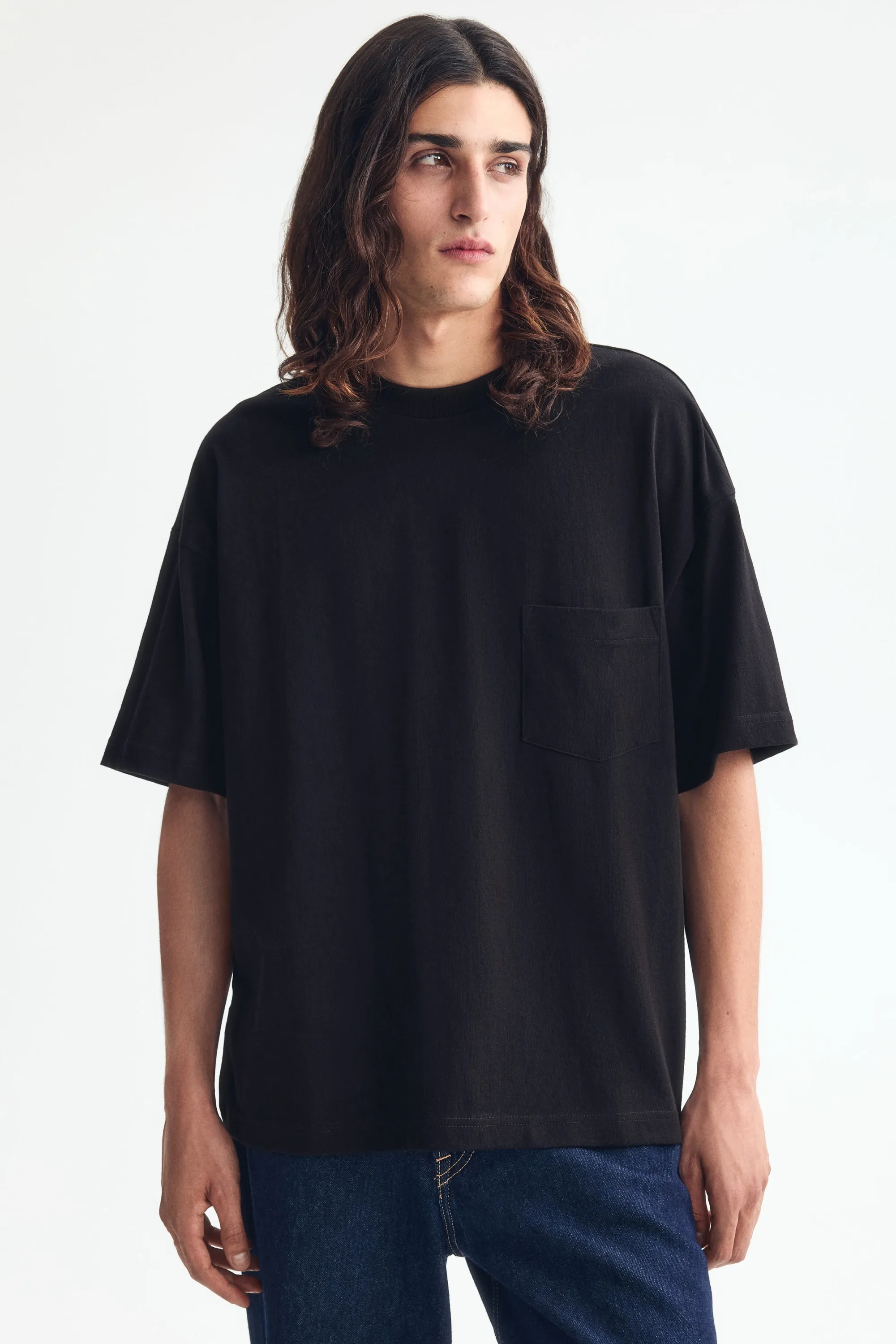 T-shirt Oversized Fit en coton - Noir