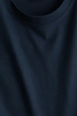 T-shirt boxy - Bleu marine — photo 4