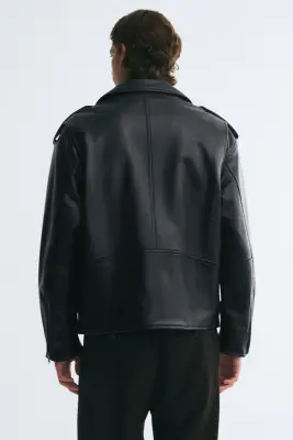 Veste de style motard - Noir — photo 3
